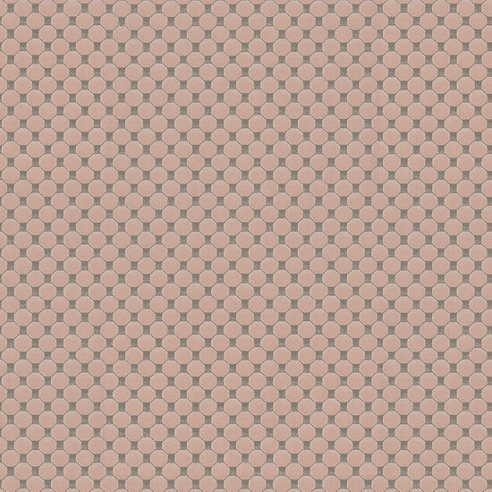 art deco geometrisch  taupe pink relief dots oogst als velours vinyl op vlies
