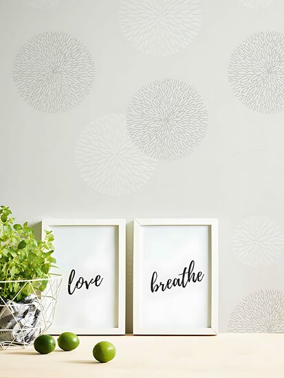 A.S. CR&Eacute;ATION Vliesbehang 93791-2 Casual Living cirkels beige